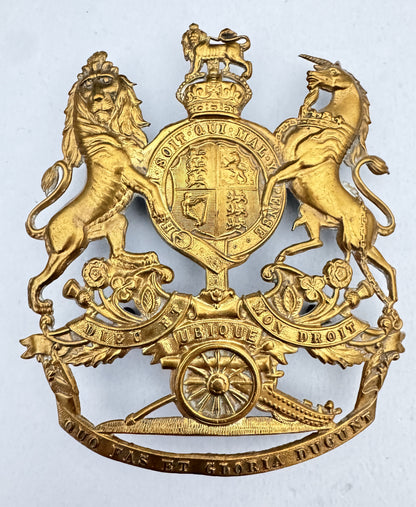 British Army Royal Artillery Home Service Helmet Plate Badge
