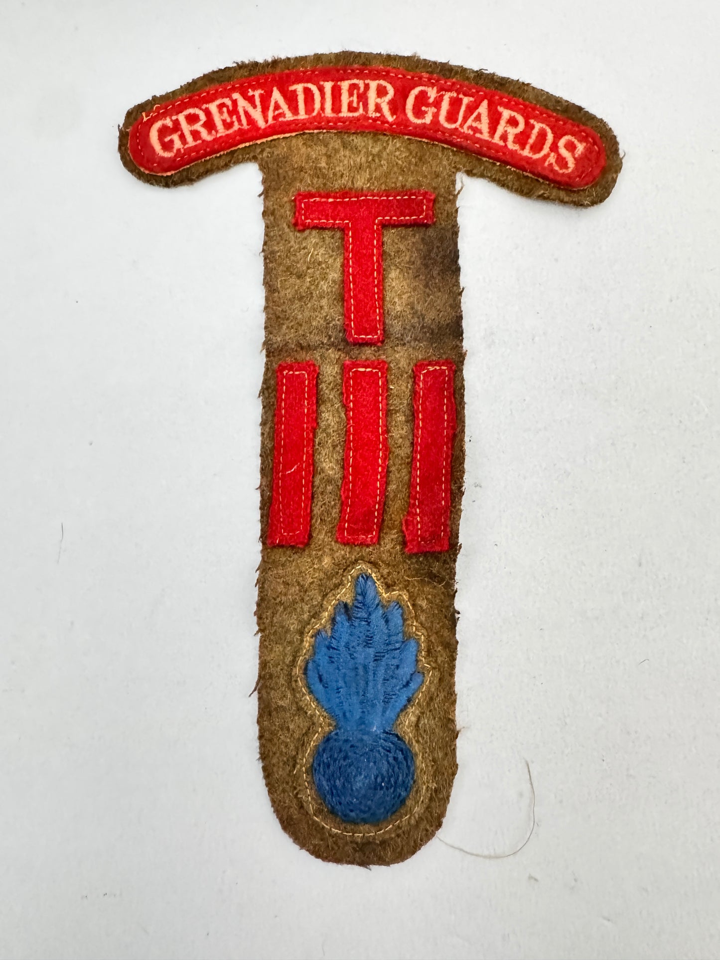 British Army 3rd Guards Brigade Trench Mortar Combination Formation Sign