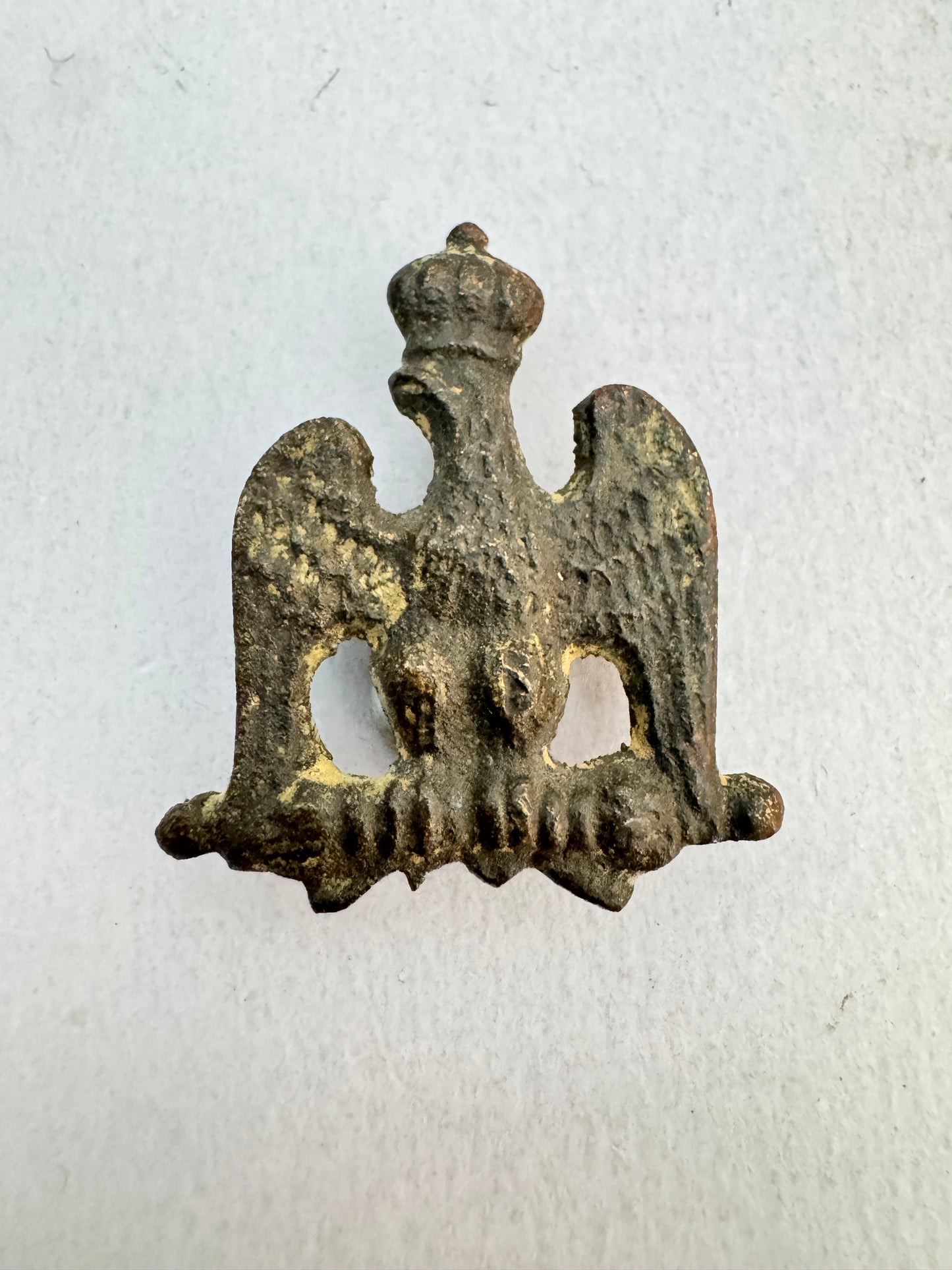 French First Empire Regimental Cartouche Pouch Badge Eagle Napoleonic Wars