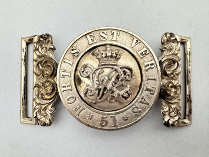 Victorian British Army Oxfordshire Militia Officer Belt Buckle J&Co