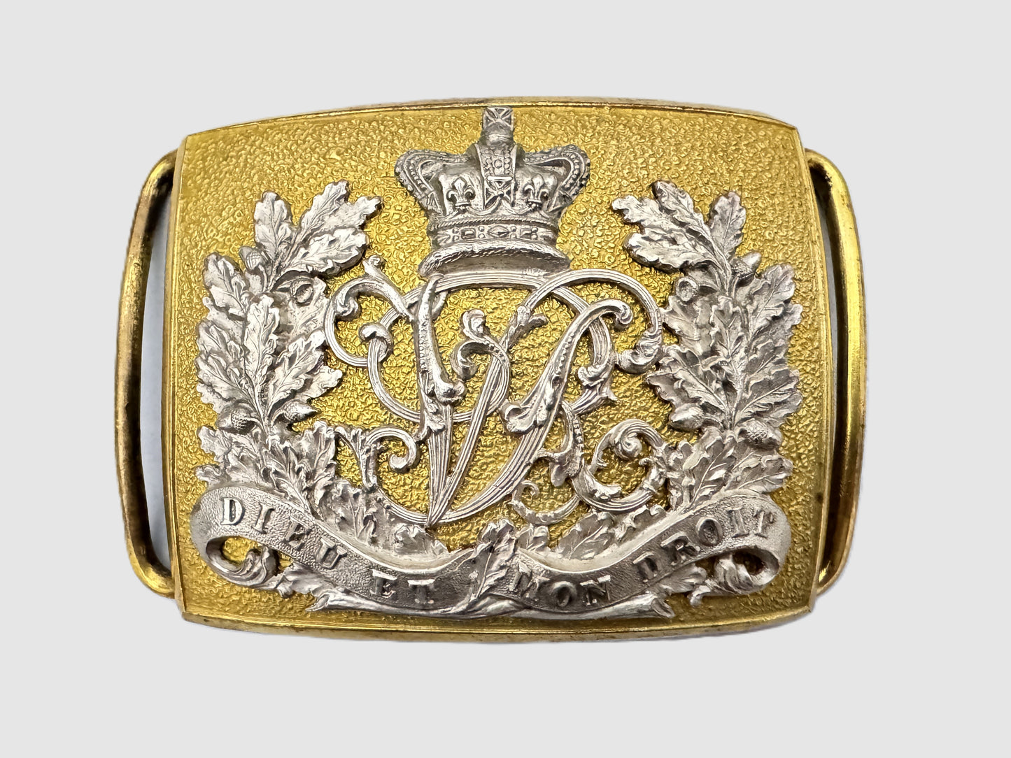 Victorian British Army Dragoons Cavalry Officer Belt Buckle Clasp