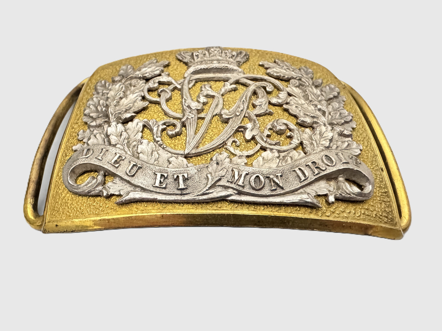 Victorian British Army Dragoons Cavalry Officer Belt Buckle Clasp