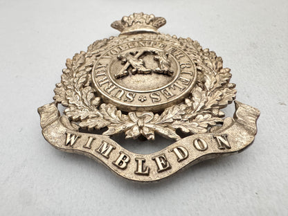 British Army 11th Surrey Rifle Volunteers Wimbledon Officer's Belt Plate Badge
