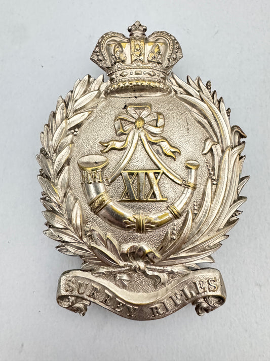 British Army 19th Surrey Rifle Volunteers Officer's Belt Plate Badge