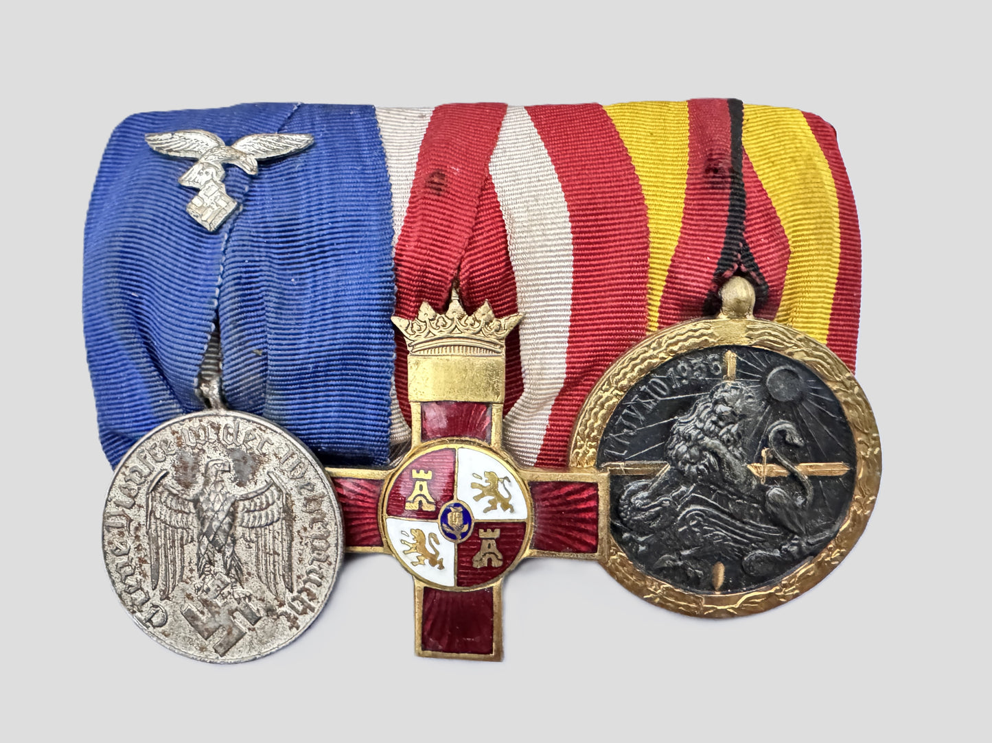 German Luftwaffe Legion Condor Medal Bar 1936 Spanish Civil War