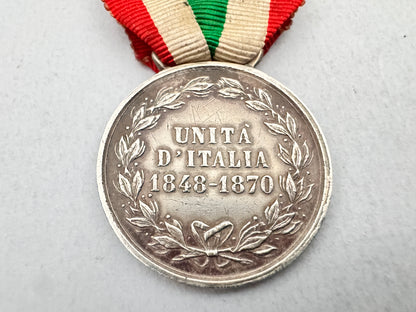 Italian Independence Wars Medal Unita d'Italia 1848 1870 S. Johnson