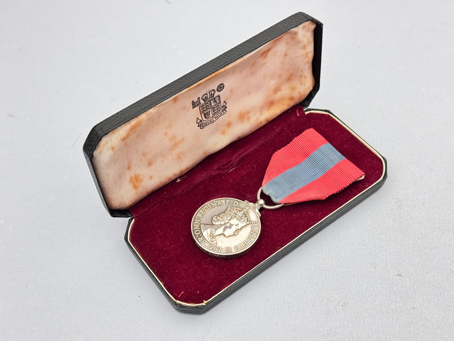 British Imperial Service Medal (ISM) QEII Issue Cased