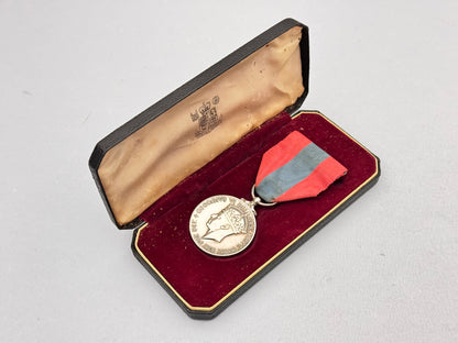 British Imperial Service Medal (ISM) GVI Issue Cased