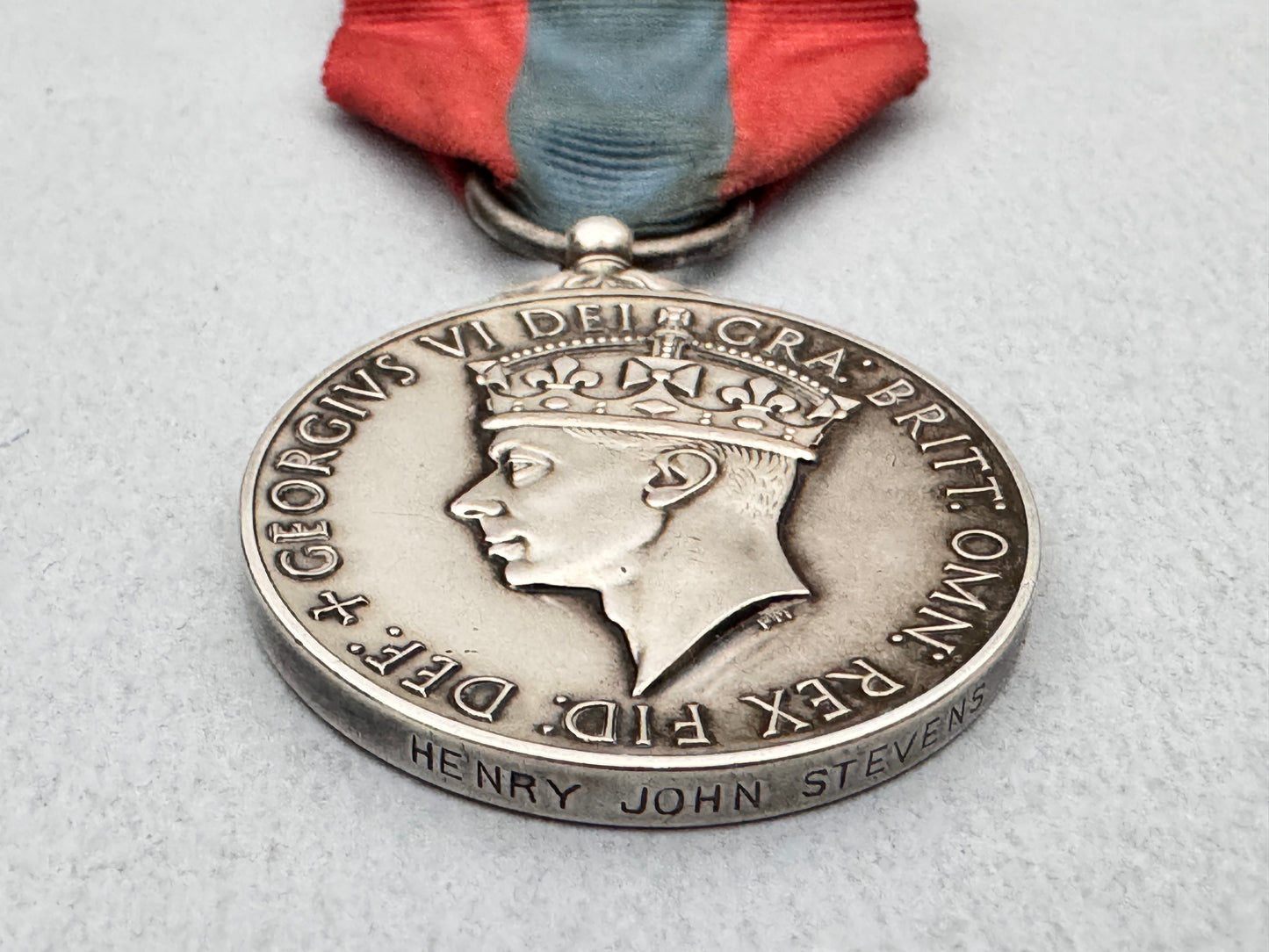 British Imperial Service Medal (ISM) GVI Issue Cased