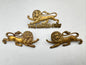 British Army King's Own Lancaster Regiment Cap Badge & Collar Badges