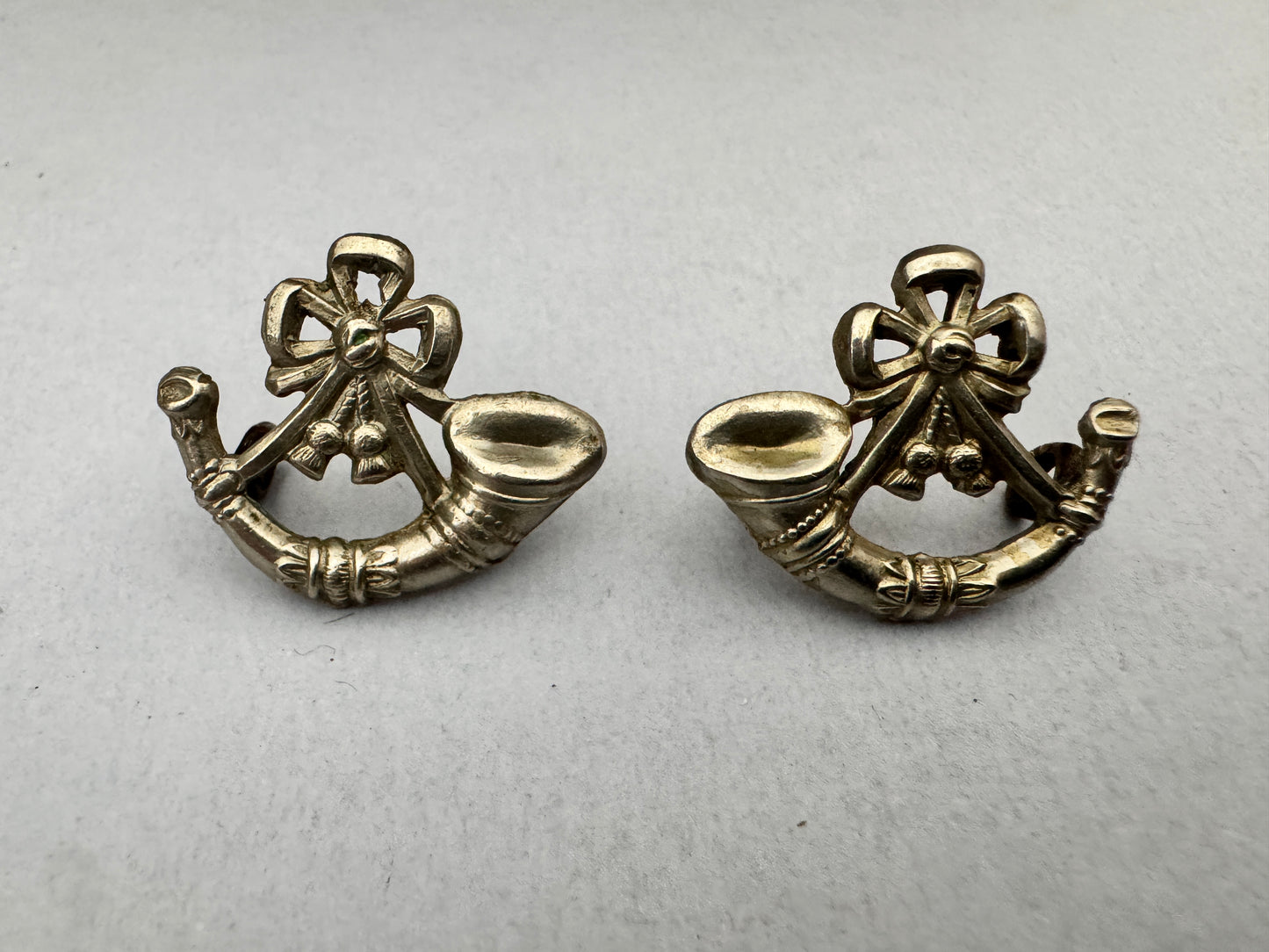 British Army Durham Light Infantry Regiment Volunteers Collar Badges