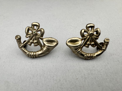 British Army Durham Light Infantry Regiment Volunteers Collar Badges