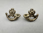 British Army Durham Light Infantry Regiment Volunteers Collar Badges
