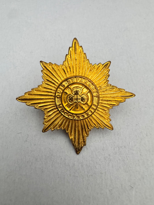 British Army Irish Guards SNCO Gilt Cap Badge
