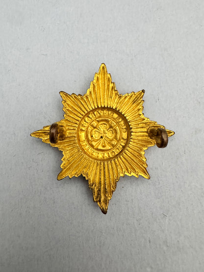 British Army Irish Guards SNCO Gilt Cap Badge