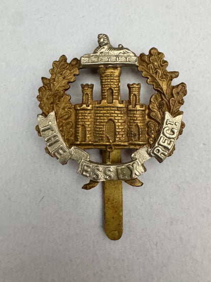 WW2 British Army Essex Regiment Overseas Pagri Cap Badge