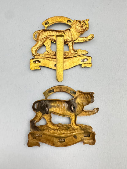 WW1 WW2 British Army Leicestershire Regiment Cap Badges