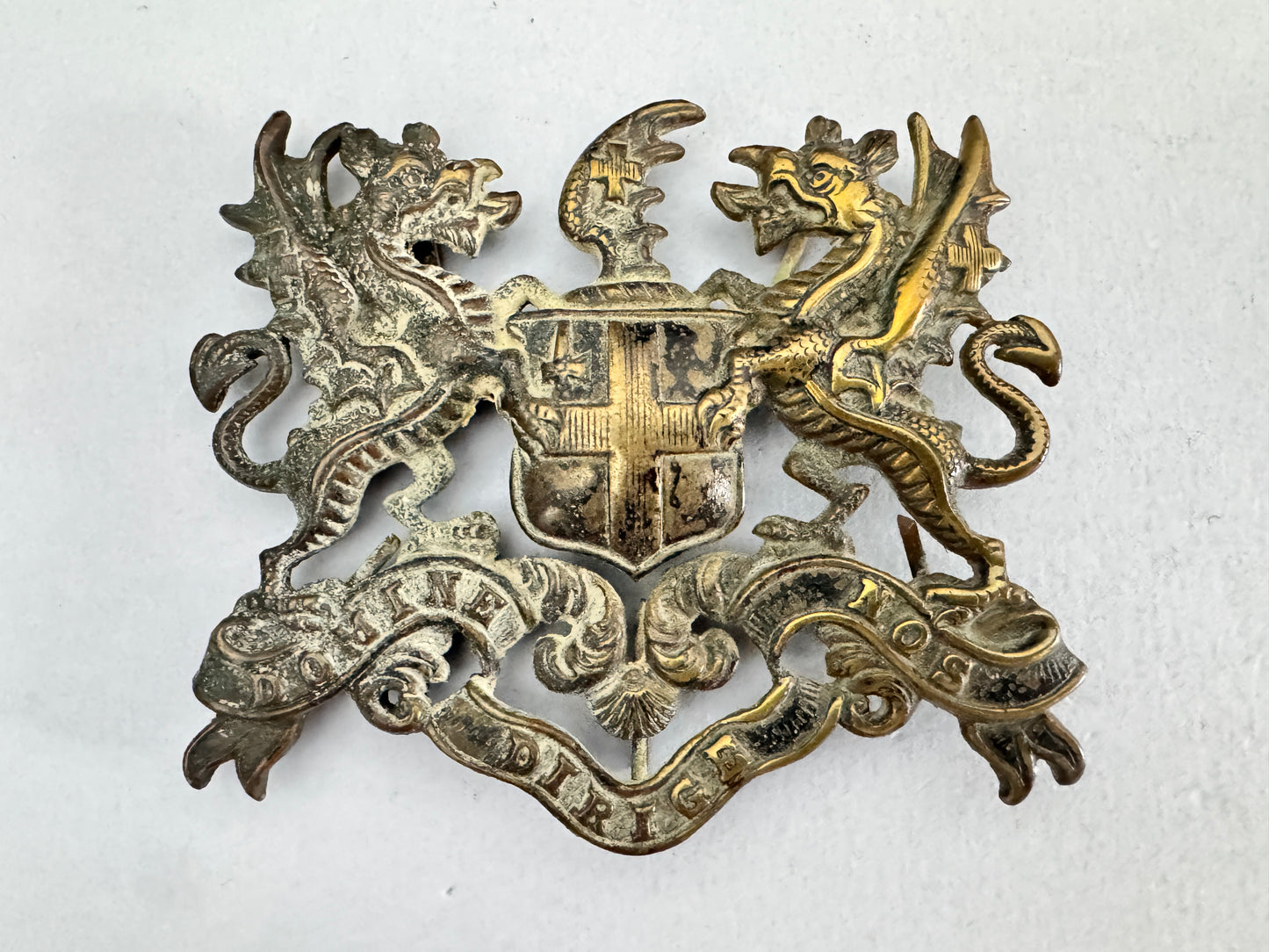 Victorian British City of London Coat of Arms Bronze Plaque