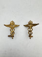 WW2 British Royal Air Force Medical Officer's Collar Badges RAF