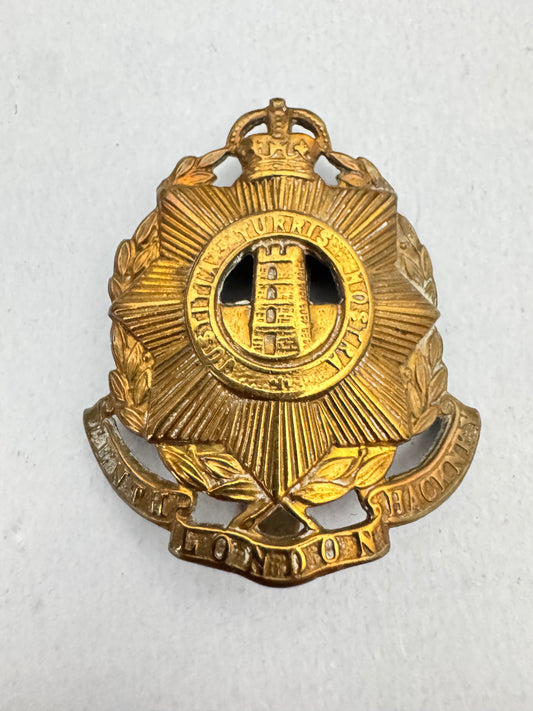 WW1 British Army London Regiment 10th Hackney Battalion Cap Badge