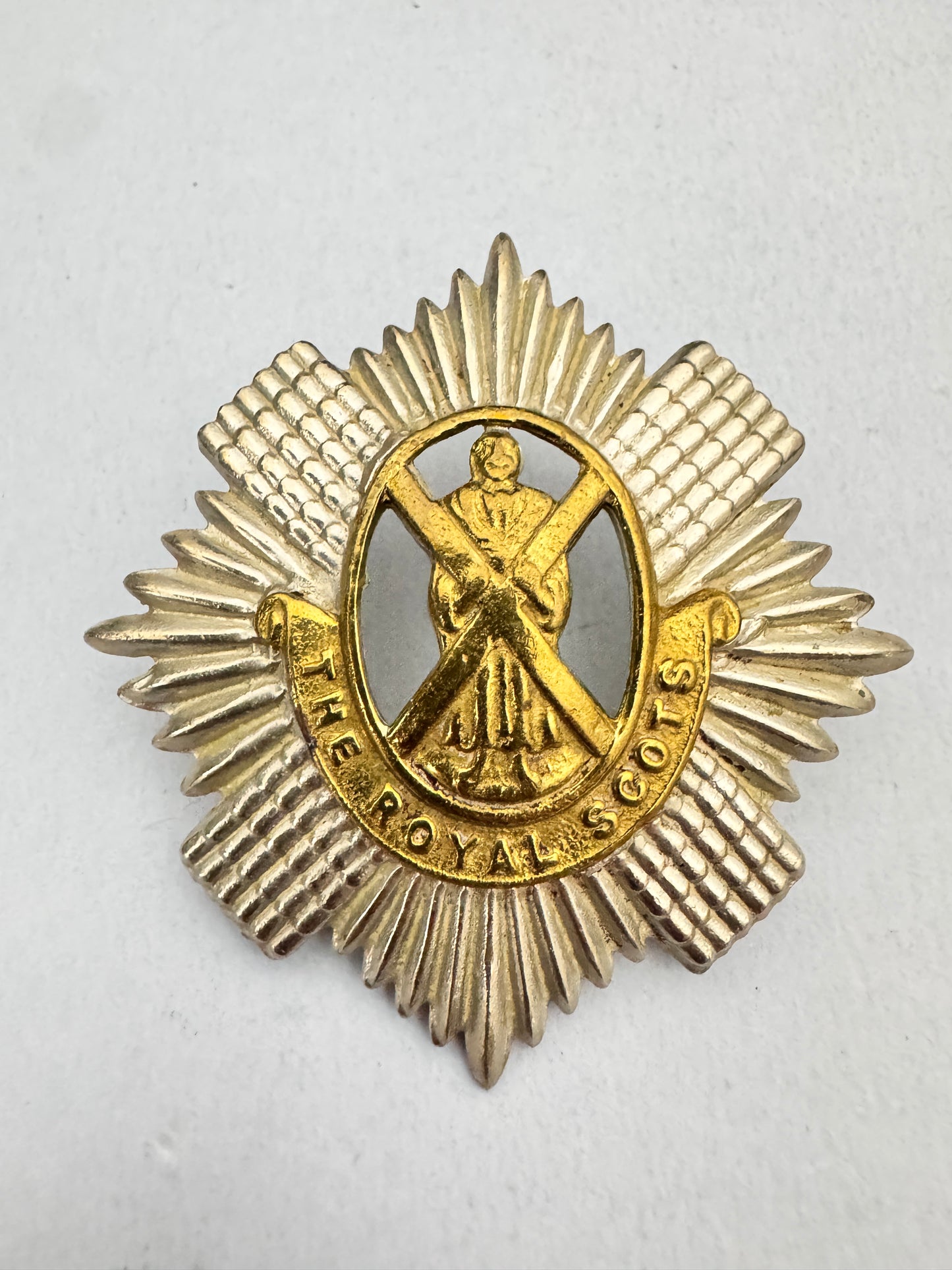 British Army Royal Scots Glengarry Cap Badge