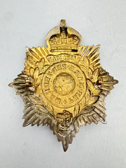 WW2 British Royal Marine Corps Overseas Pith Helmet Cap Badge