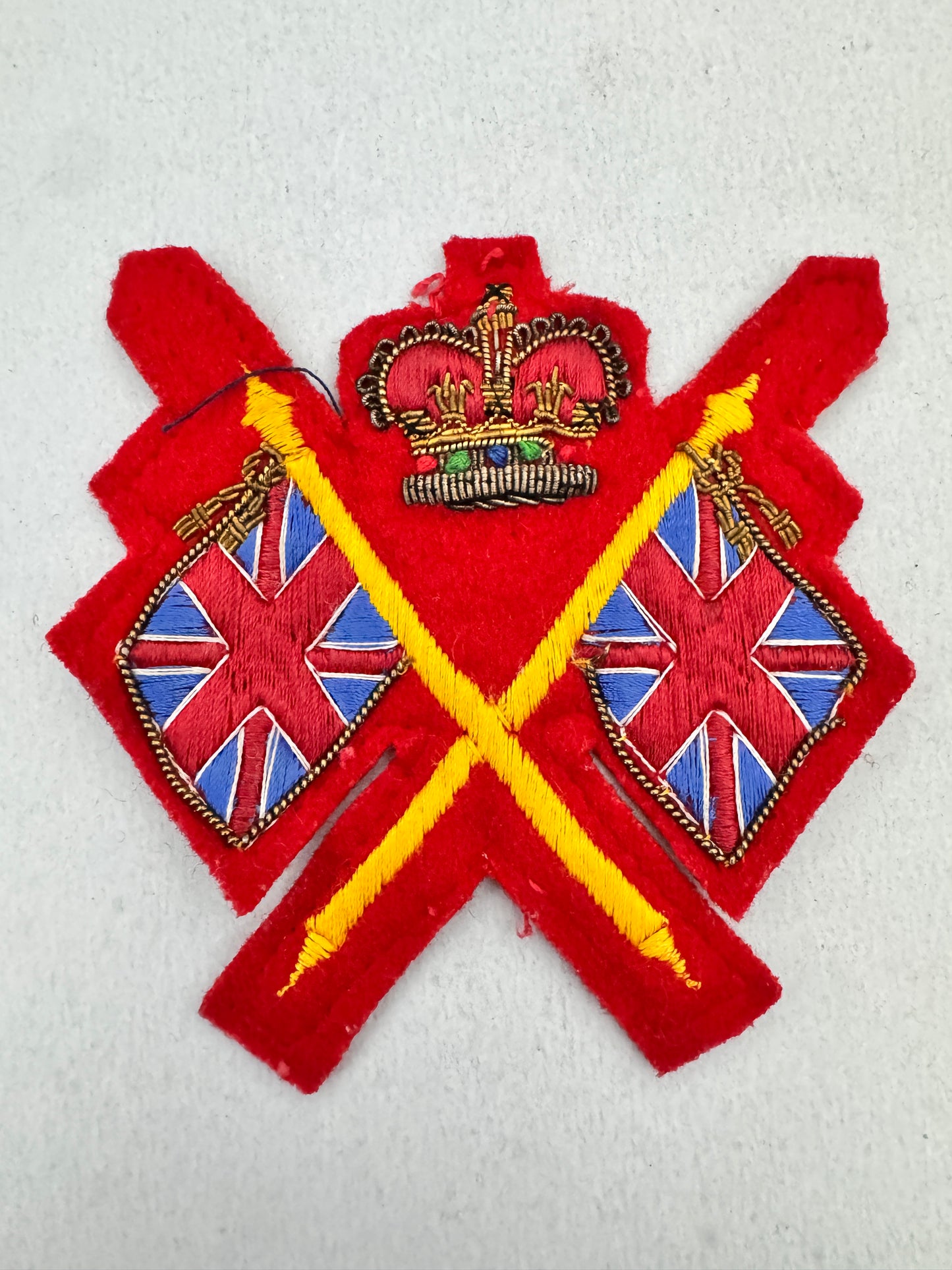 British Army Recruitment Sergeant Union Jack Arm Badge Insignia