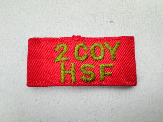 British Army Home Service Force 2 Company HSF Epaulette Slide