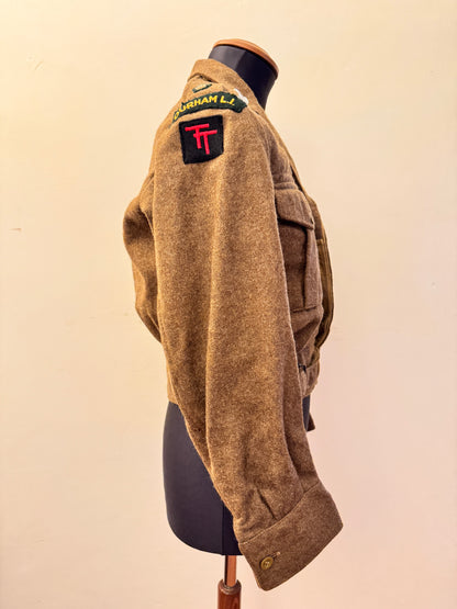 British Army Durham Light Infantry Officer's Battledress Uniform Blouse Tunic