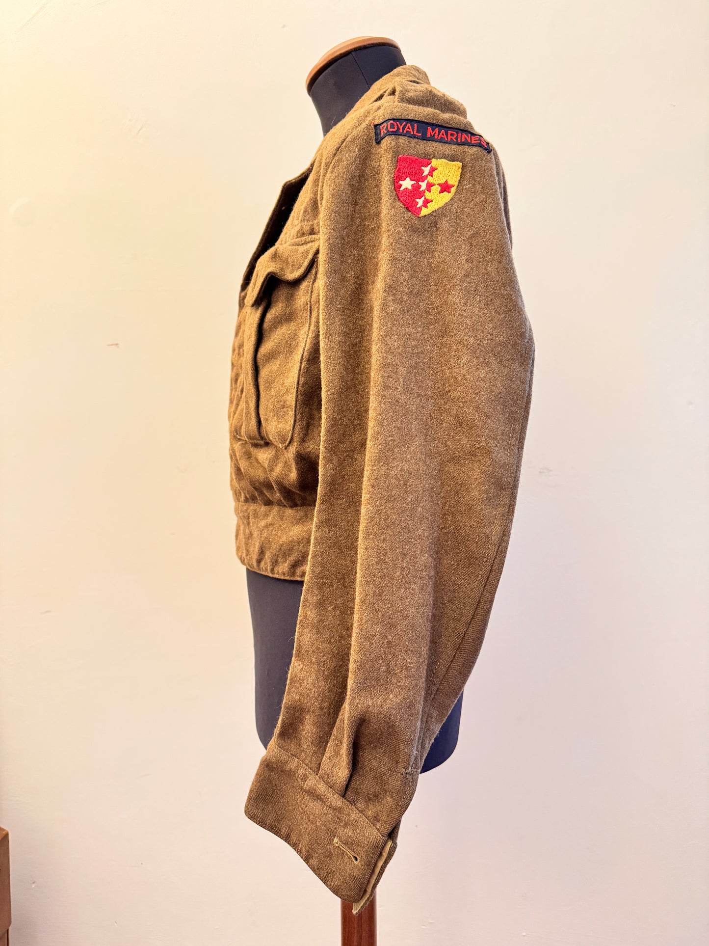 British Royal Marines Royal Armoured Corps Battledress Uniform Blouse Tunic