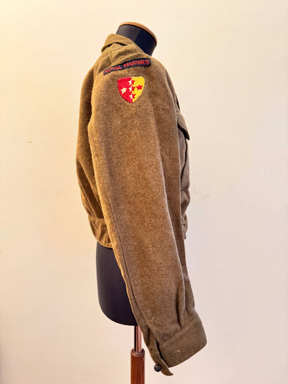 British Royal Marines Royal Armoured Corps Battledress Uniform Blouse Tunic