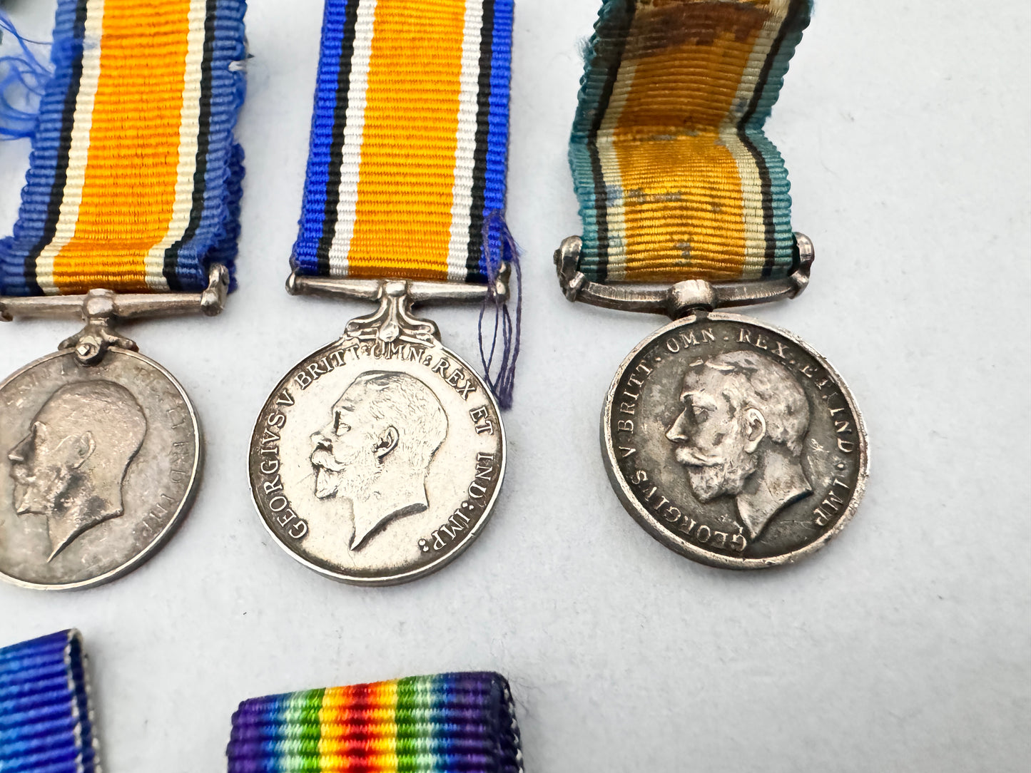 Lot of WW1 British 1914-15 Star BWM Inter Allied Victory Miniature Medals