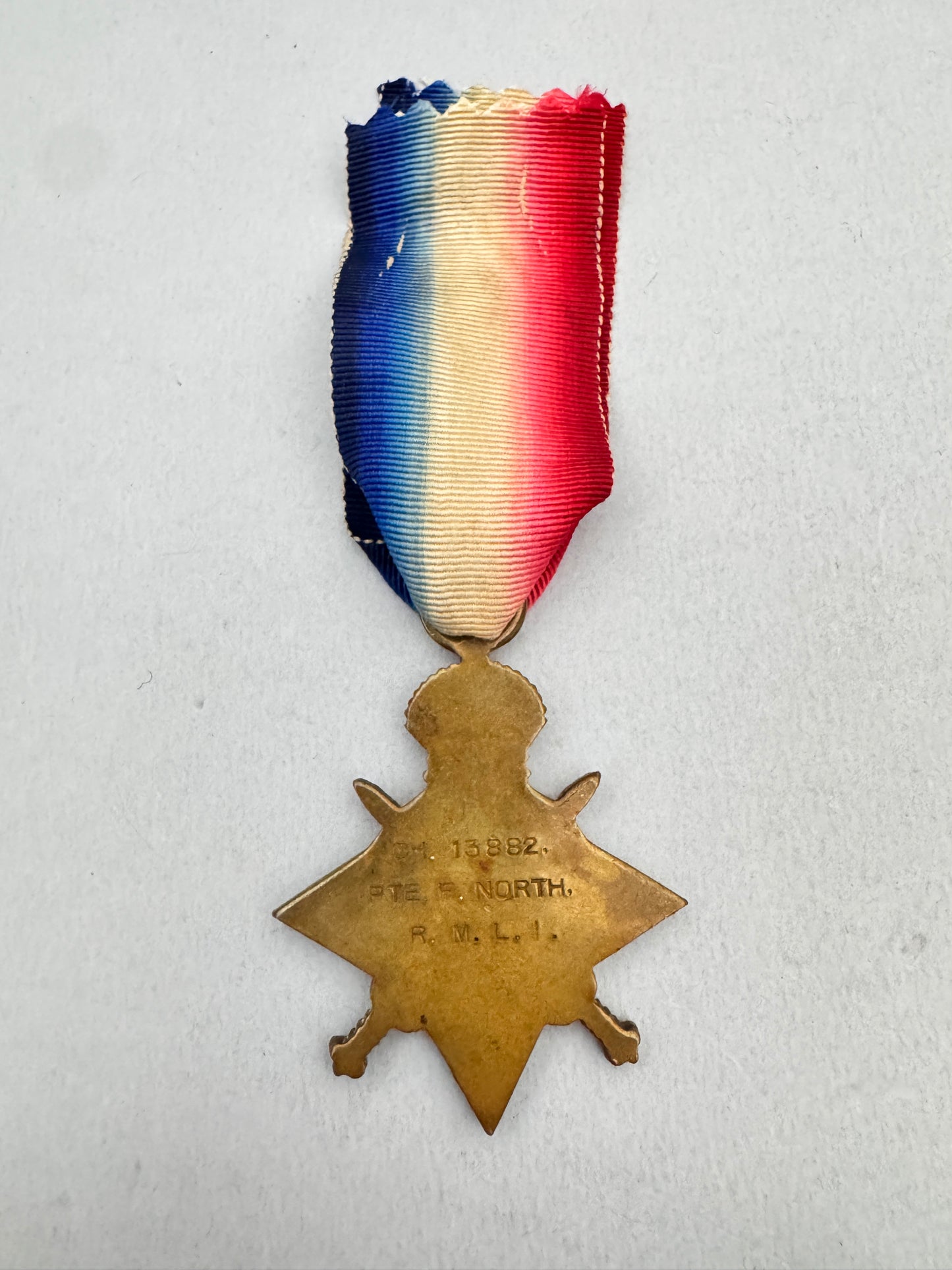 WW1 British Army 1914-1915 Campaign Star ROYAL MARINE LIGHT INFANTRY