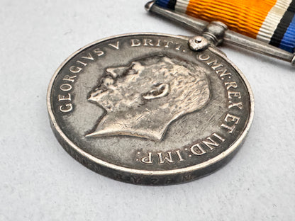 WW1 British War Medal Silver ROYAL NAVY