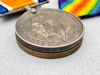 WW1 British War Medal, Inter Allied Victory Medal, THE QUEEN'S REGIMENT