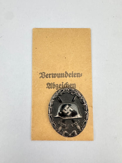 Black Wound Badge with Issue Packet