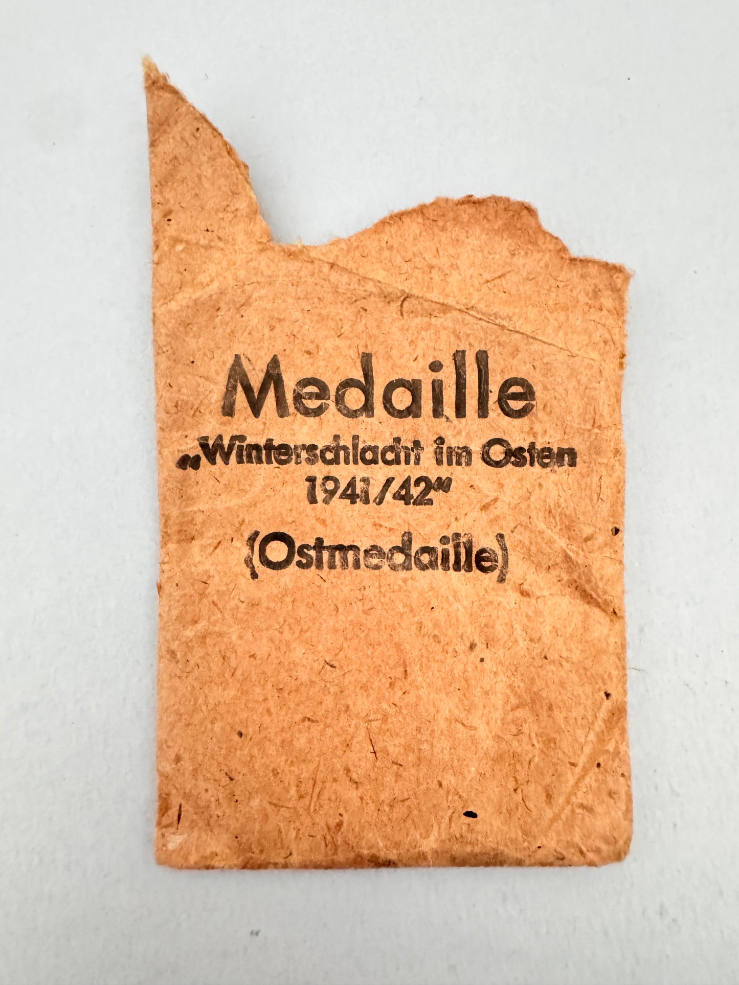 Eastern Front Medal with Issue Packet