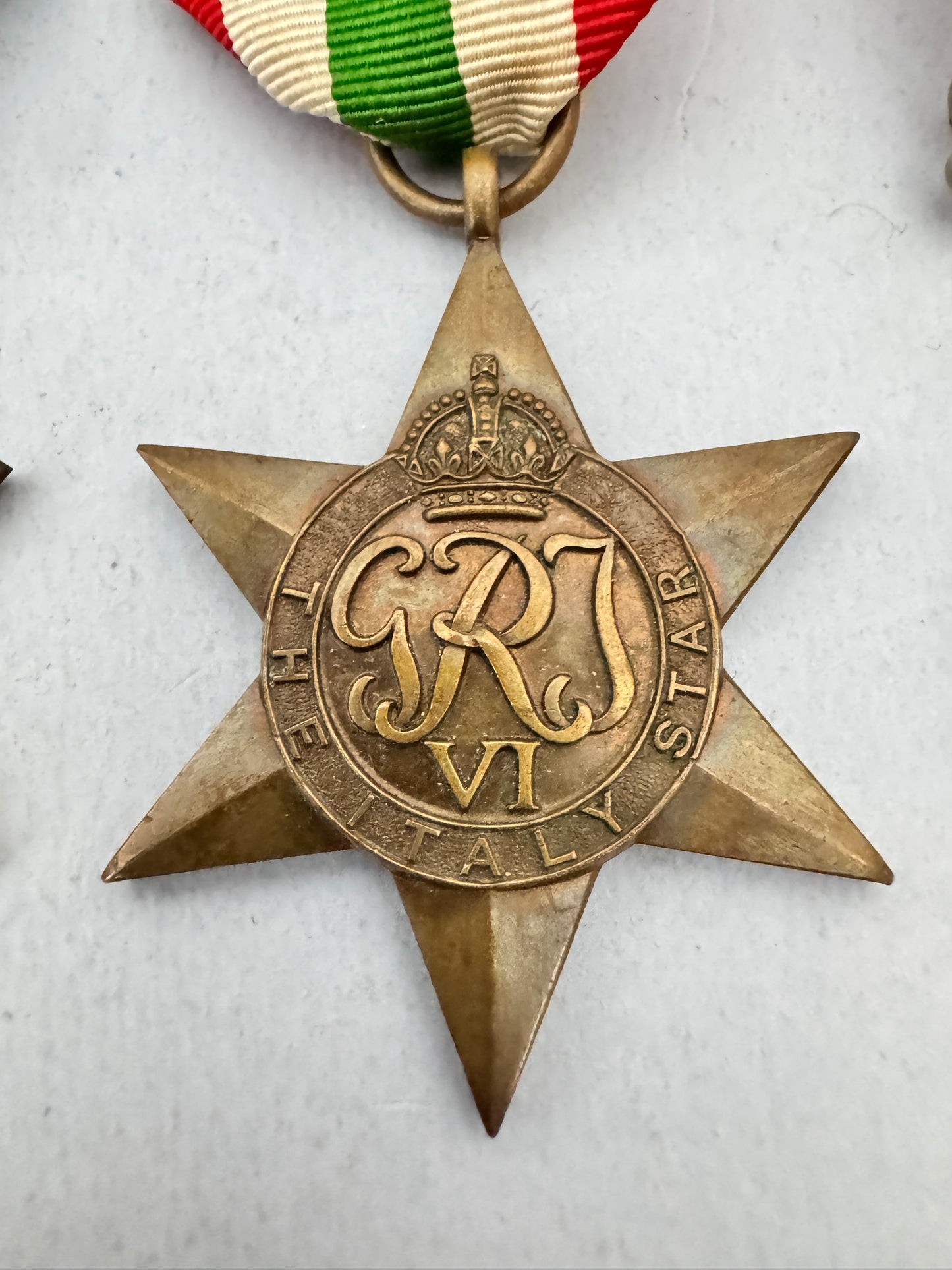 WW2 British The Italy Star Campaign Medal Group