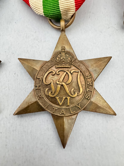 WW2 British The Italy Star Campaign Medal Group