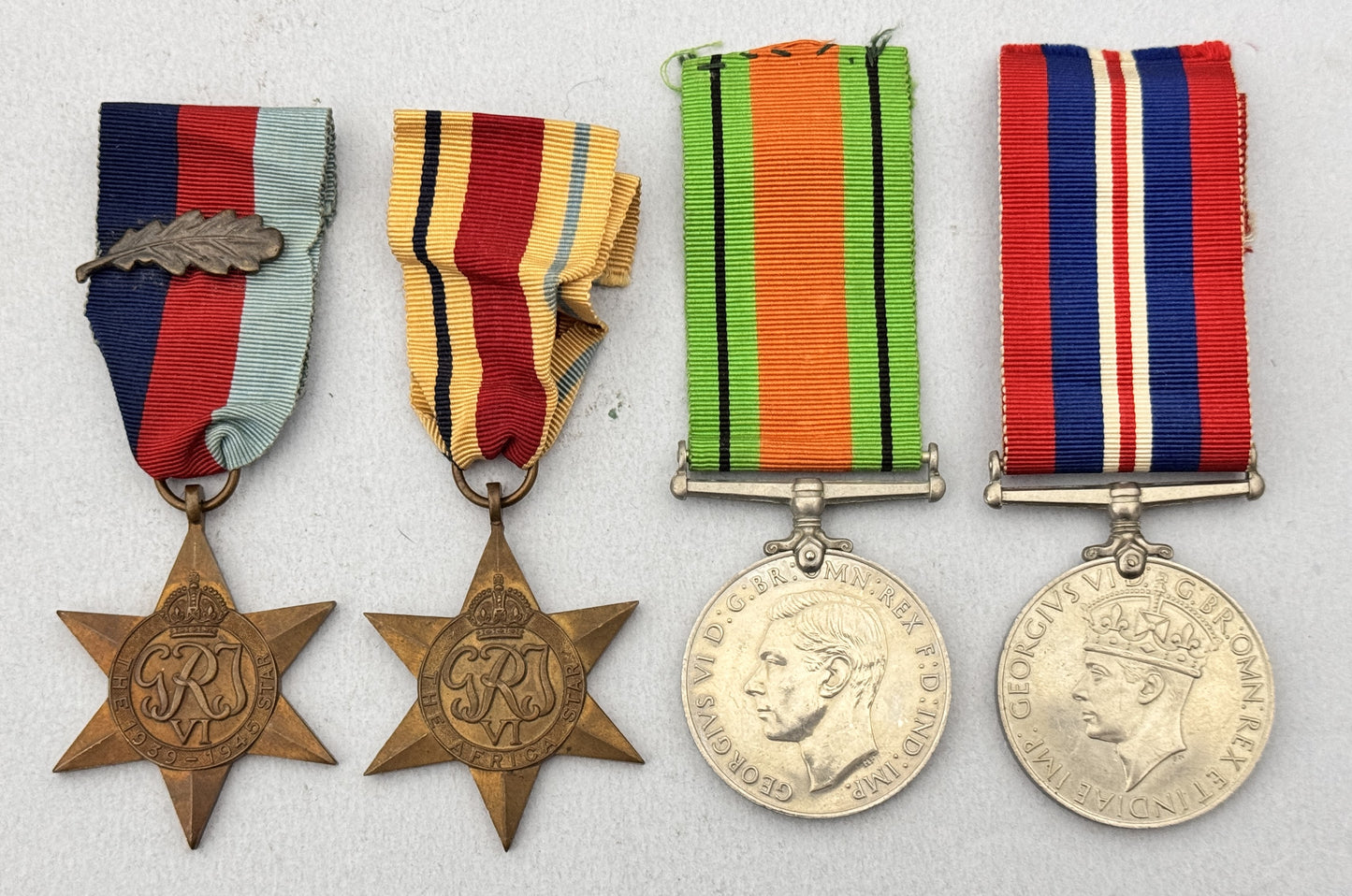 WW2 British The Africa Star Campaign Medal Group with Oakleaves