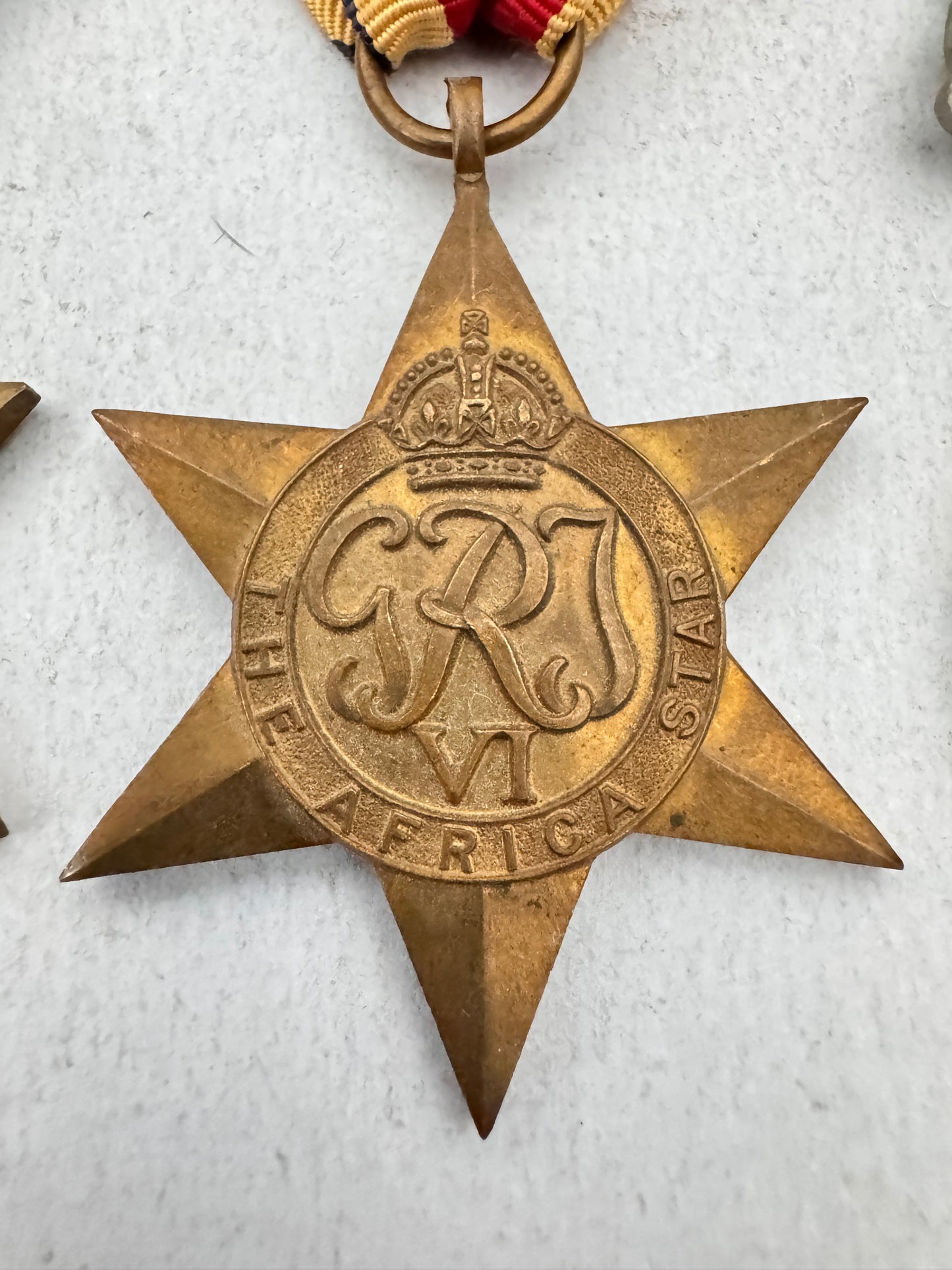 WW2 British The Africa Star Campaign Medal Group with Oakleaves