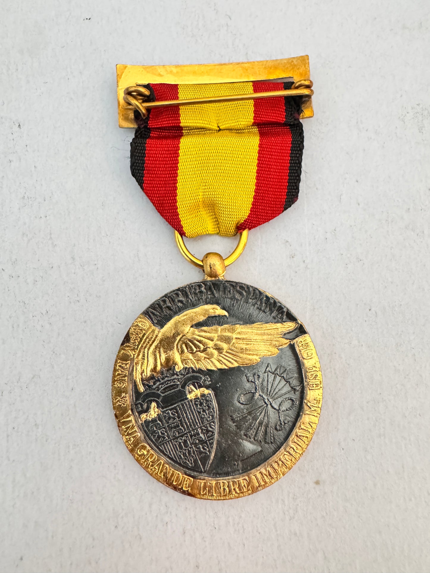 Spanish Civil War 1936-1938 Campaign Medal with Mount