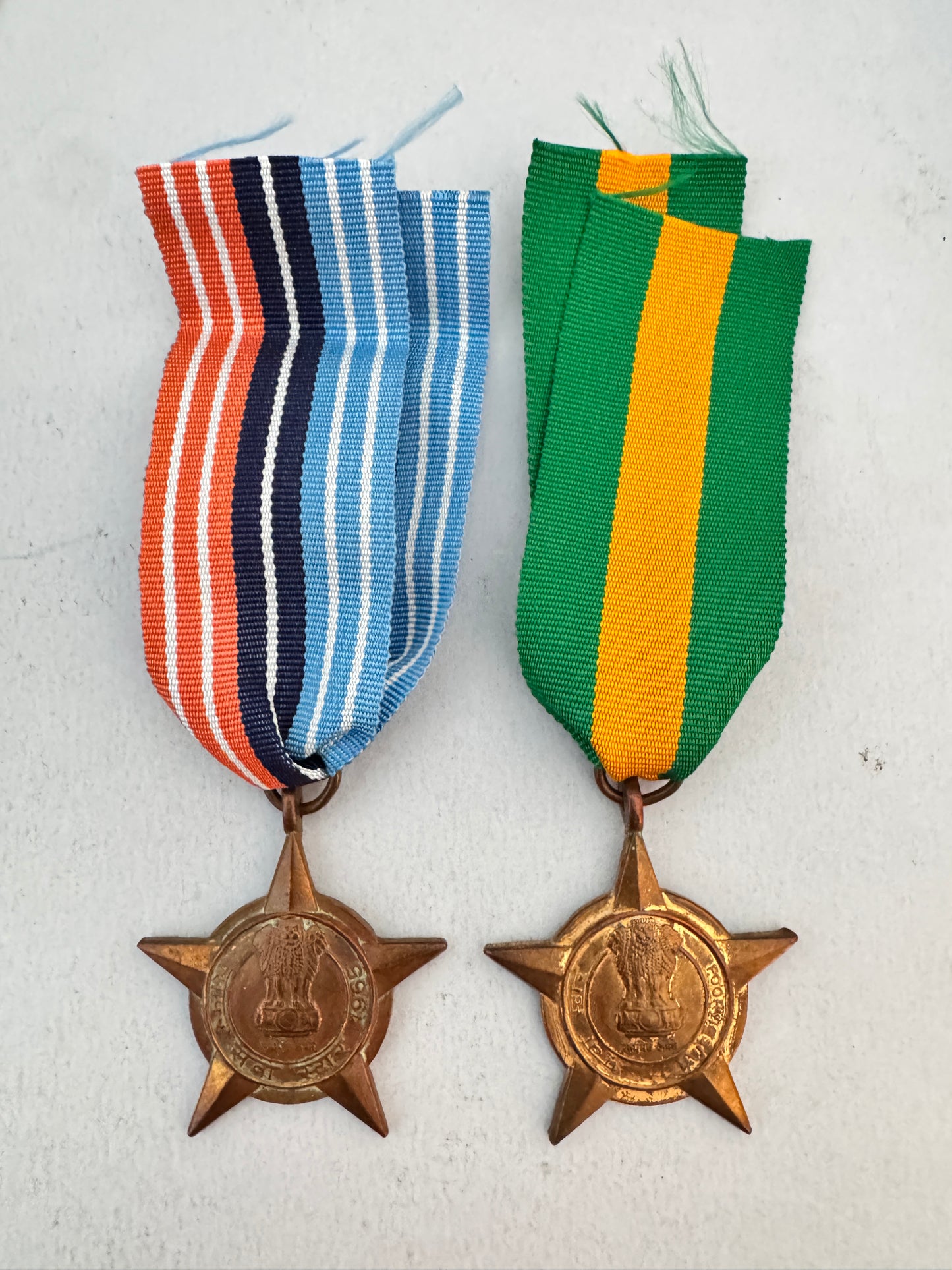 Indian Pakistan War Medals Samar Seva Star & Poorvi Star