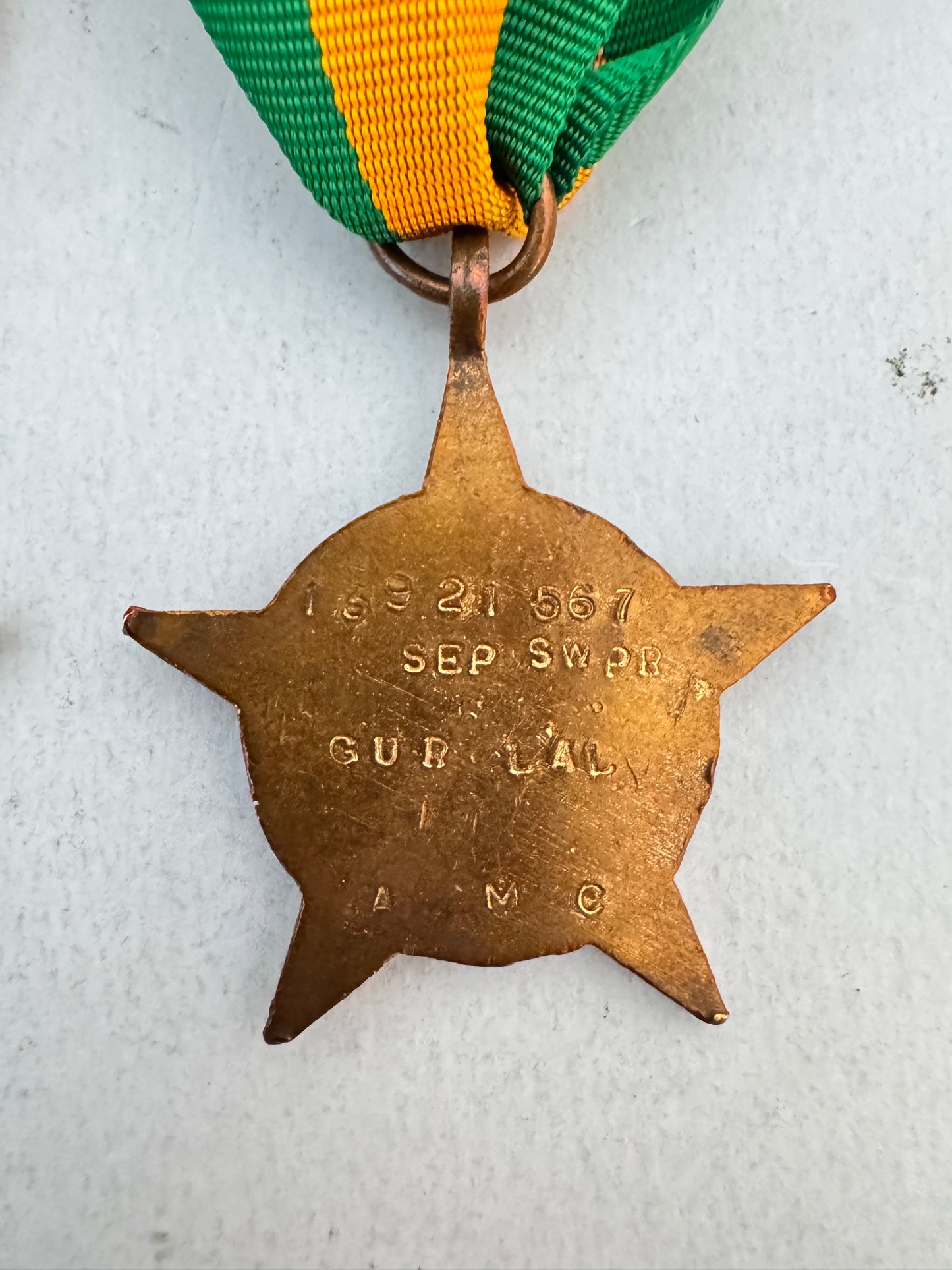 Indian Pakistan War Medals Samar Seva Star & Poorvi Star