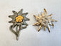 WW2 German Army Gebirgsjager (Mountain Troops) Edelweiss Cap Badges
