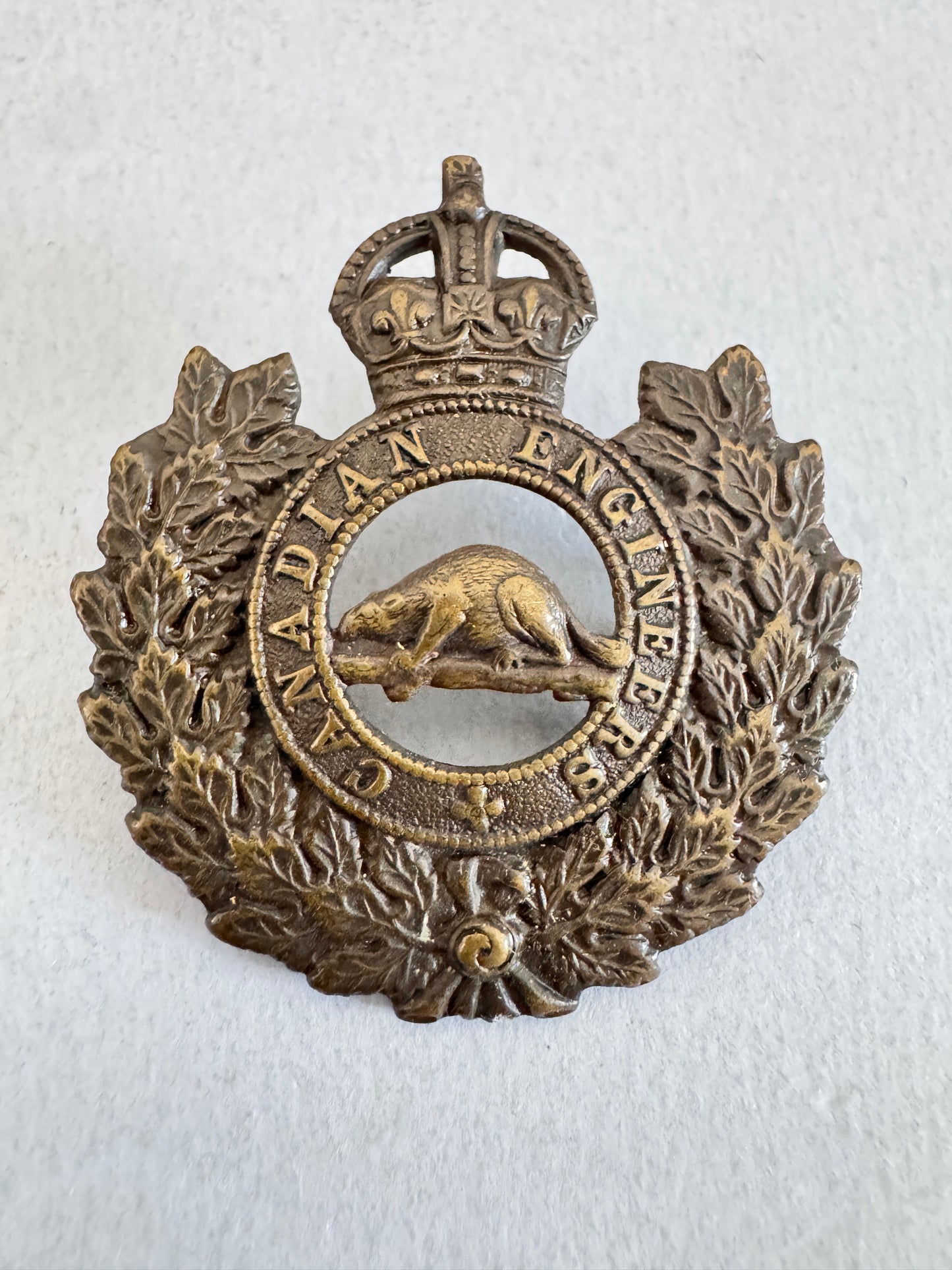 WW1 Canadian Army Engineers Cap Badge
