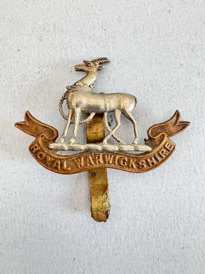 WW2 British Army Royal Warwickshire Regiment Cap Badge