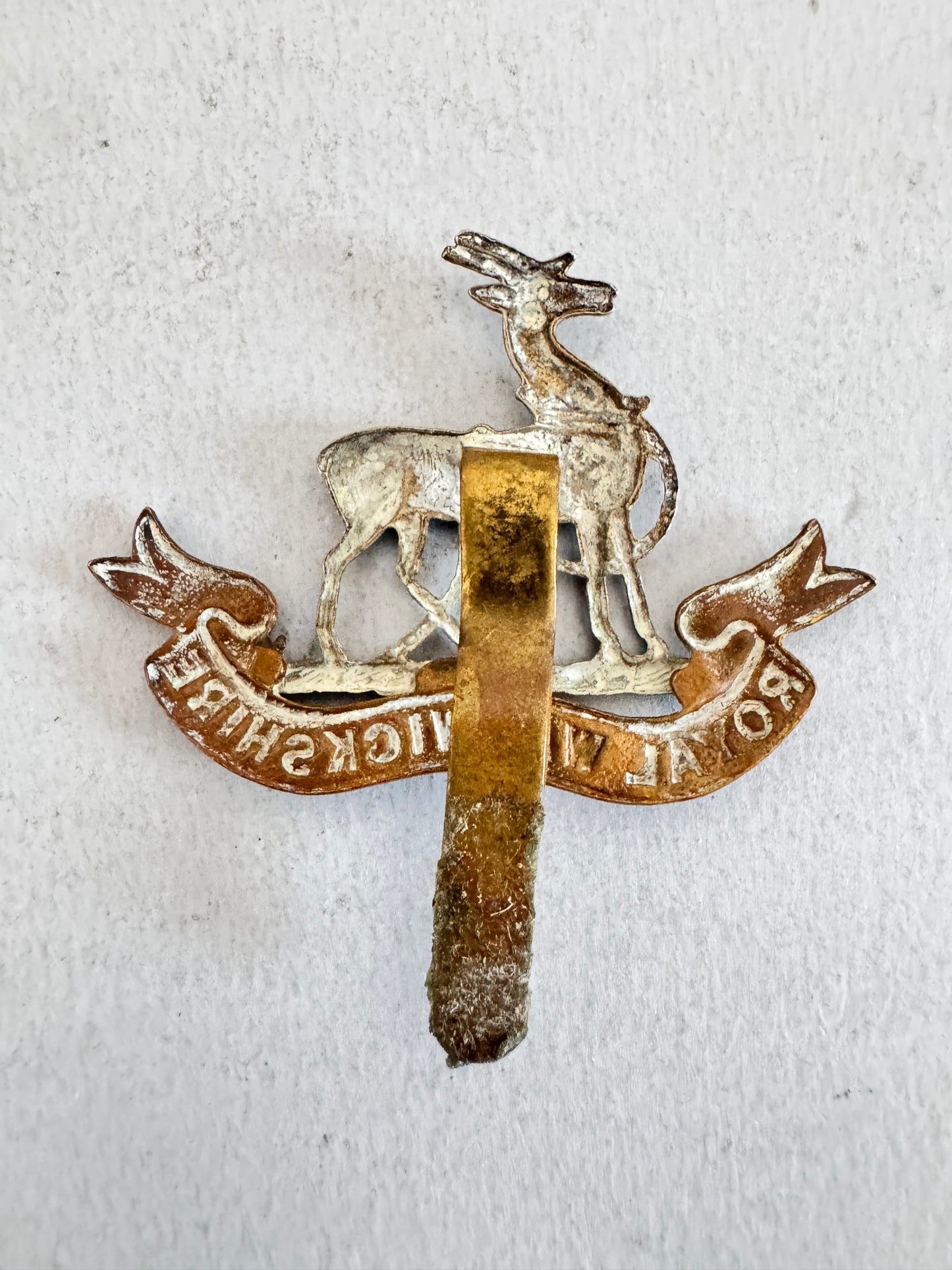 WW2 British Army Royal Warwickshire Regiment Cap Badge