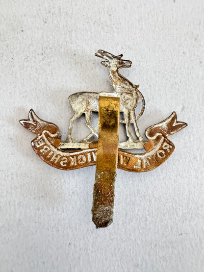 WW2 British Army Royal Warwickshire Regiment Cap Badge