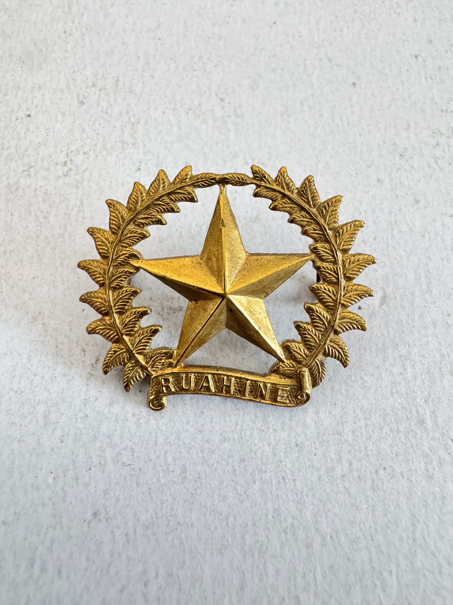 WW1 New Zealand Army 17th Ruahine Regiment Cap Badge